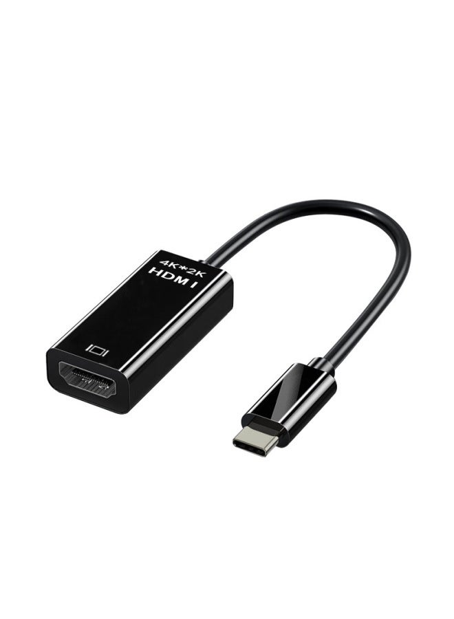 كابل عالي الوضوح من النوع C إلى HDMI للهاتف المحمول وشاشة الكمبيوتر وخط محول جهاز العرض لمشاركة العرض والشحن - اللون: النوع C إلى HDMI 4K 【تسليط الضوء على سبائك الألومنيوم】】 - Image 2